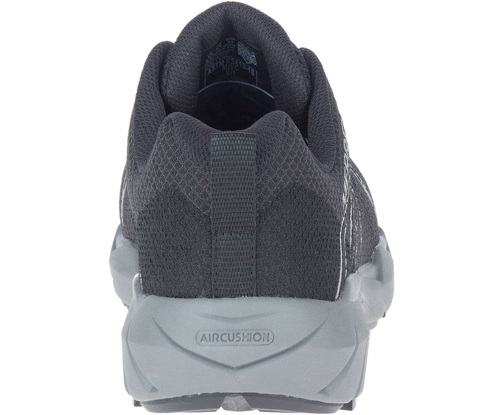 Merrell Work Shoes Black - Fullbench 55 Alloy Toe - Mens 01MZKIUYR